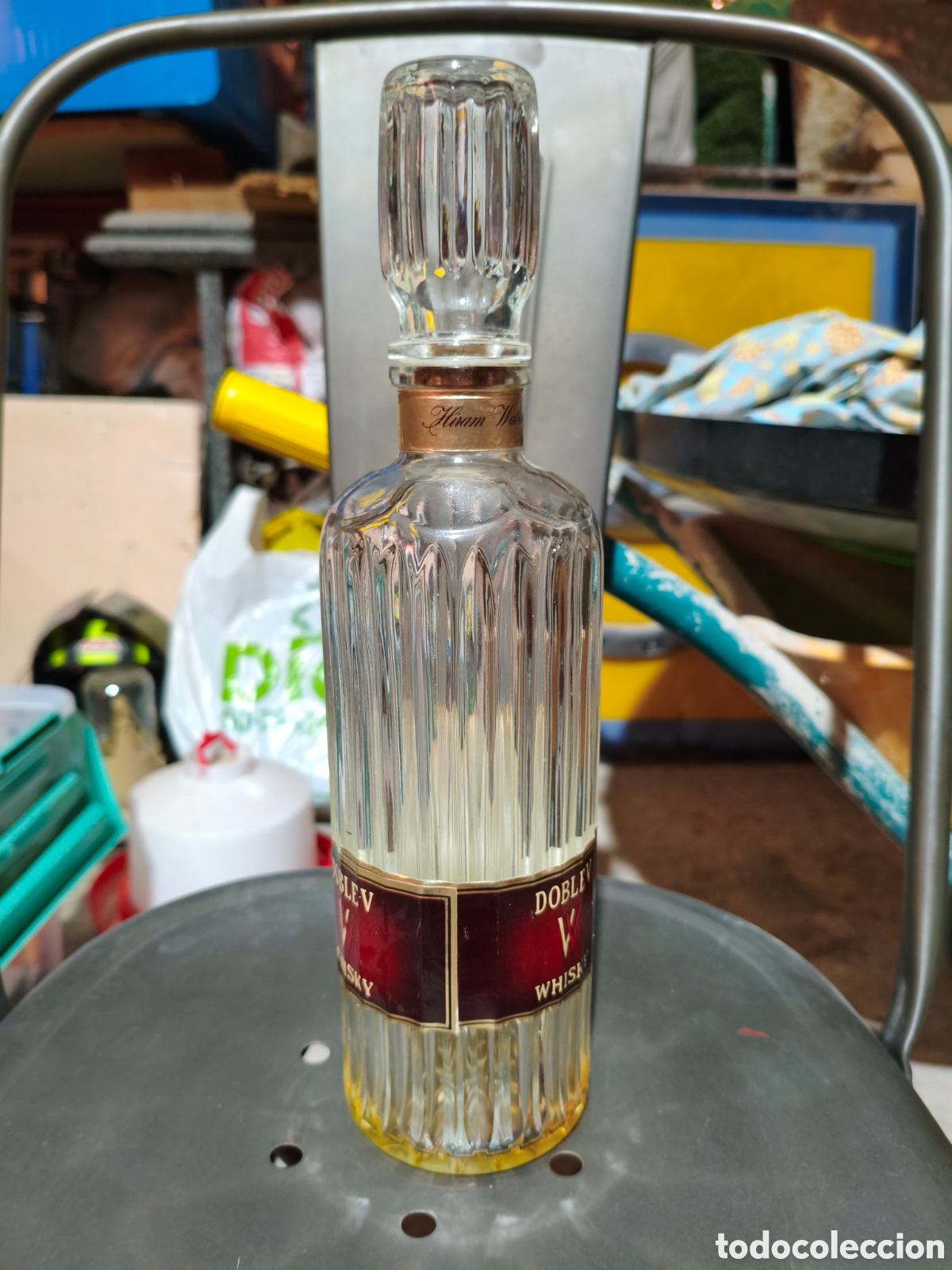 Botellas antiguas: Antigua Botella Wisky - Foto 2