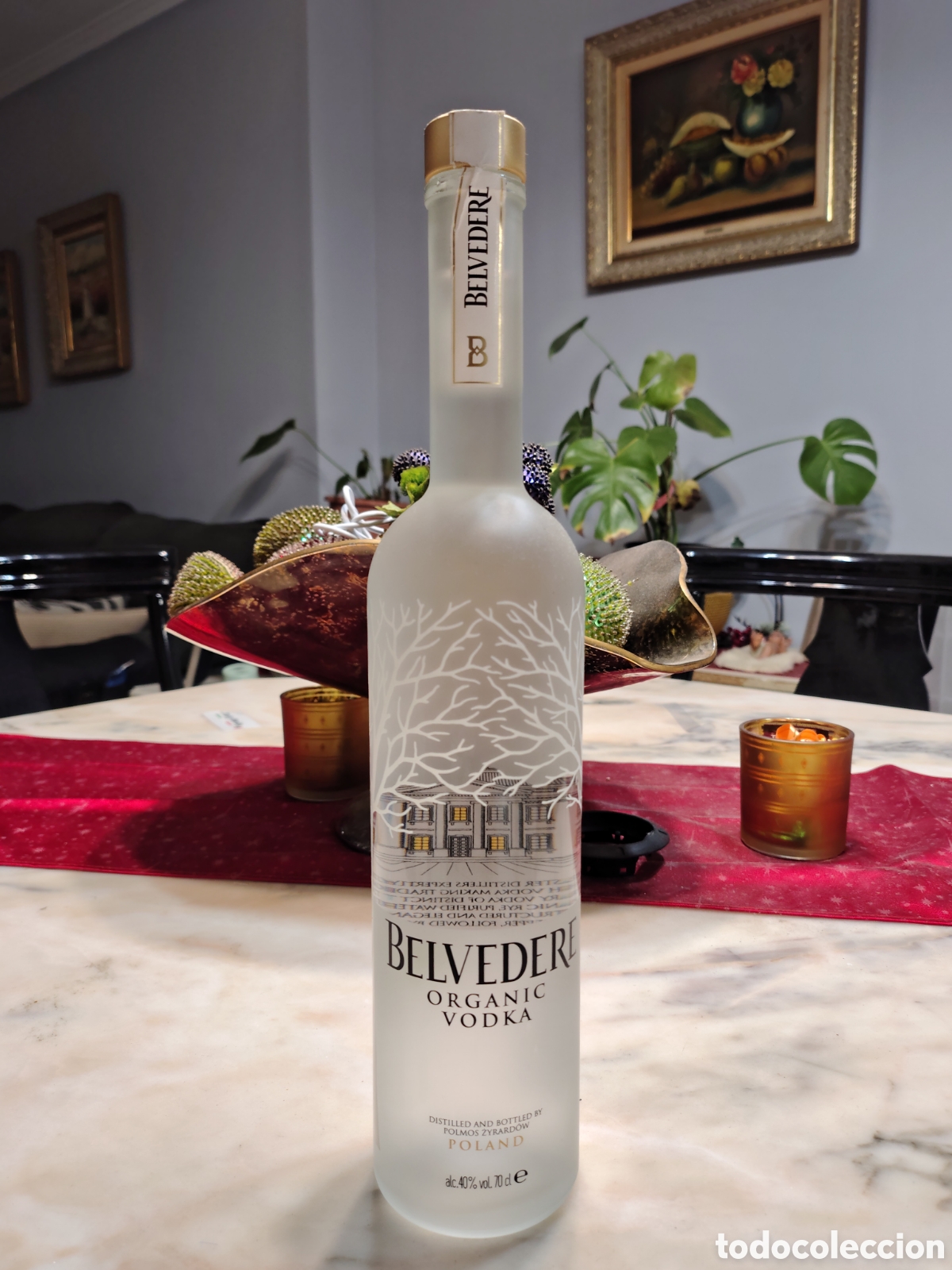 Botellas antiguas: Botella vac&iacute;a Belvedere Vodka Org&aacute;nic 700ml
