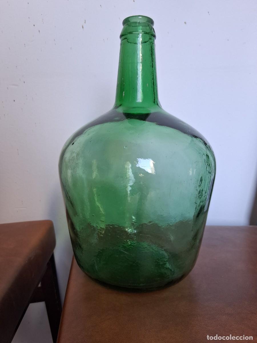 Botellas antiguas: Garrafa de cristal botella damajuana de 4 litros viresa