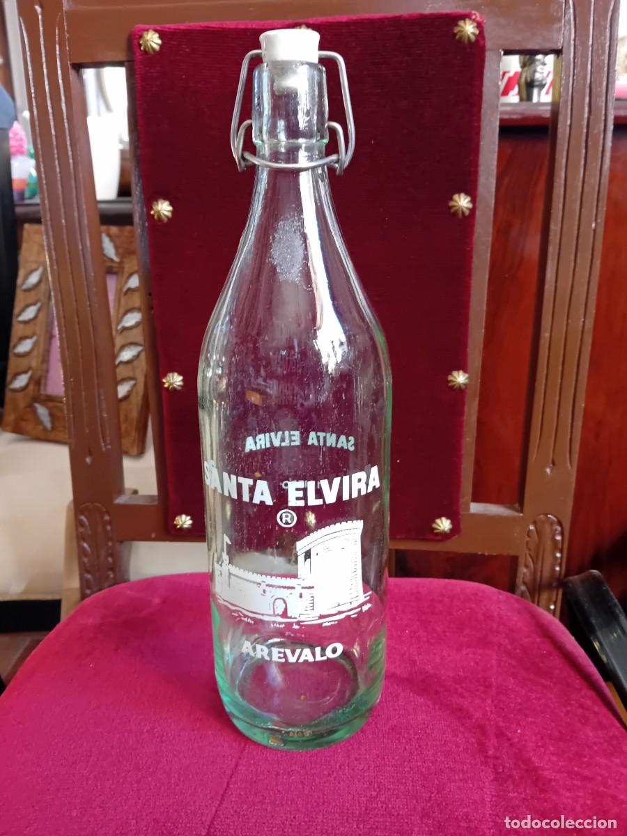 Botellas antiguas: Santa Elvira Ar&eacute;valo botella de gaseosa antigua un litro
