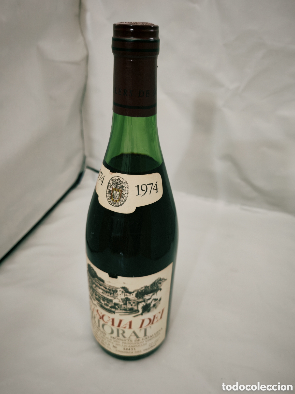 Botellas antiguas: Vino de colecci&oacute;n CARTOIXA SCALA DEI PRIORAT 1974 (Edici&oacute;n numerada, etiquetas en perfecto estad