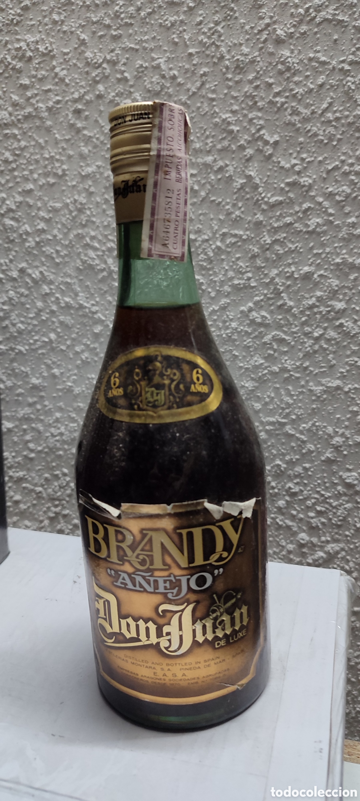 Botellas antiguas: Colecci&oacute;n Brandy antiguos - Foto 3