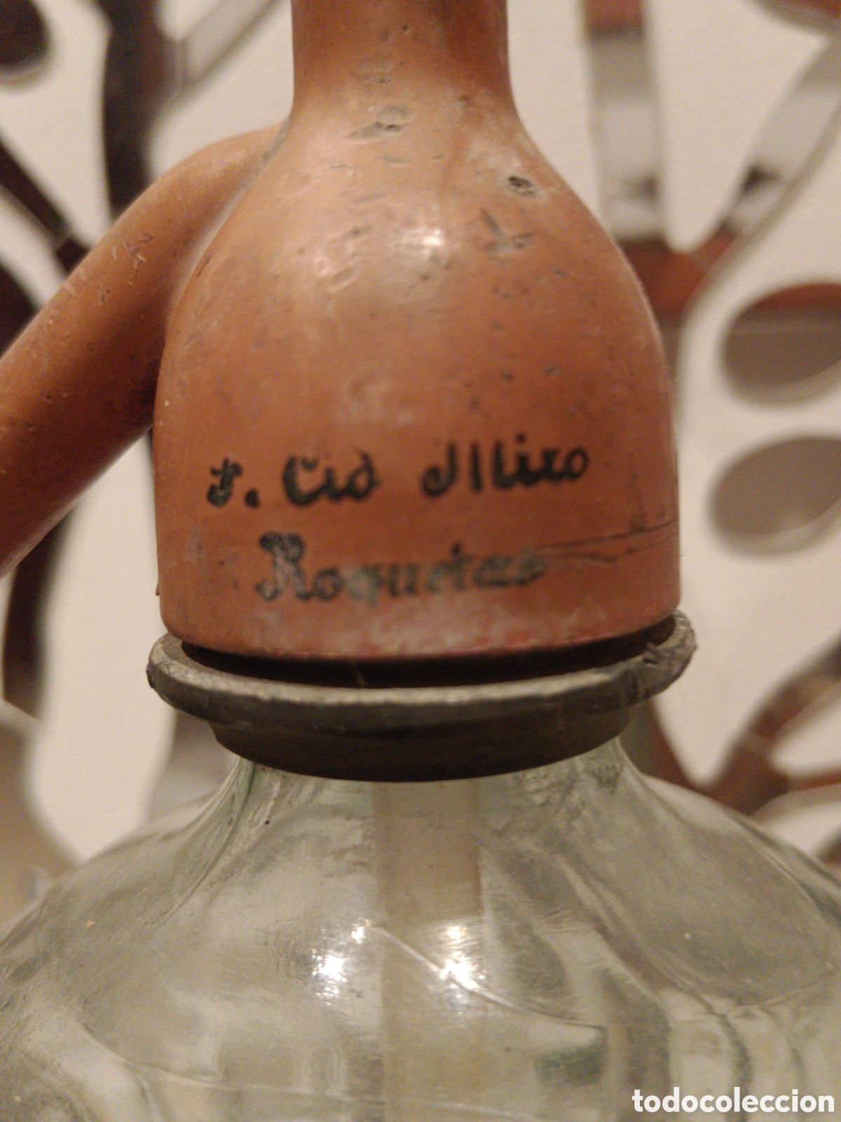 Botellas antiguas: Bonito y antiguo sifon - Foto 3