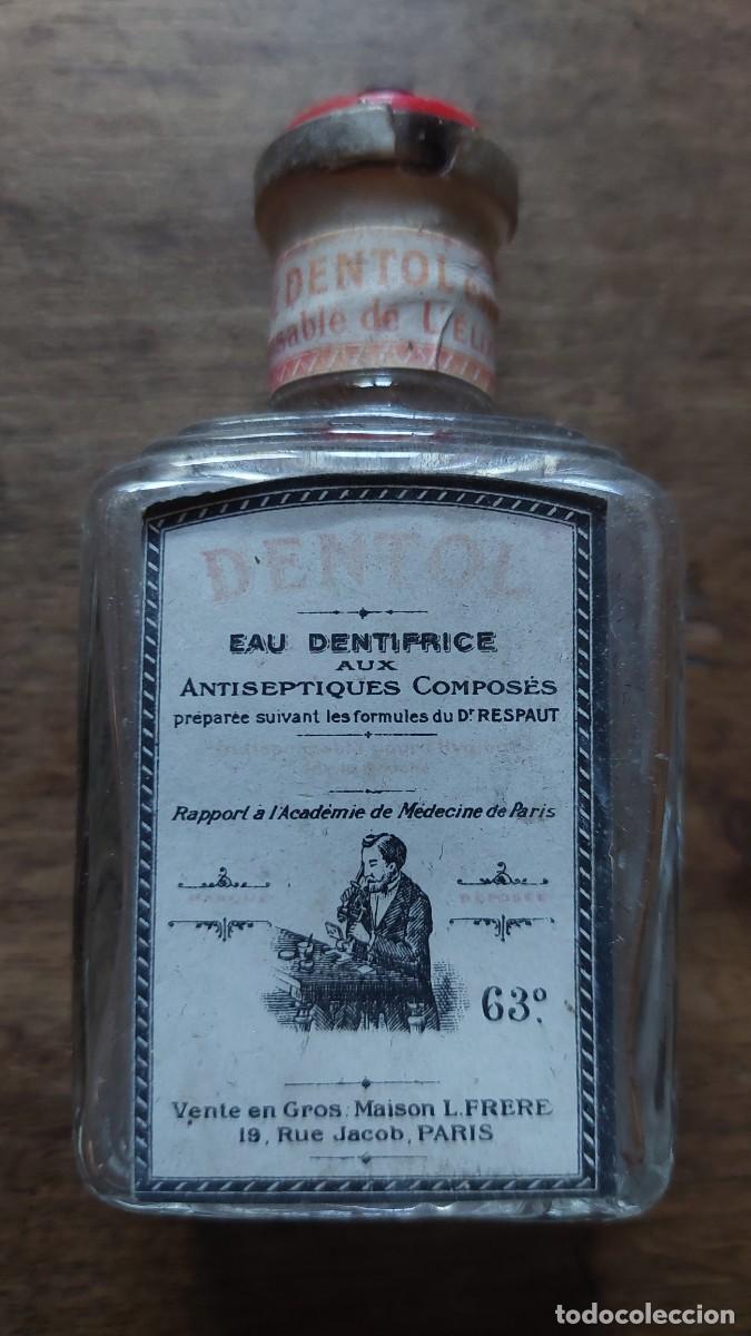 Botellas antiguas: Frasco de pasta dent&iacute;frica Dentol