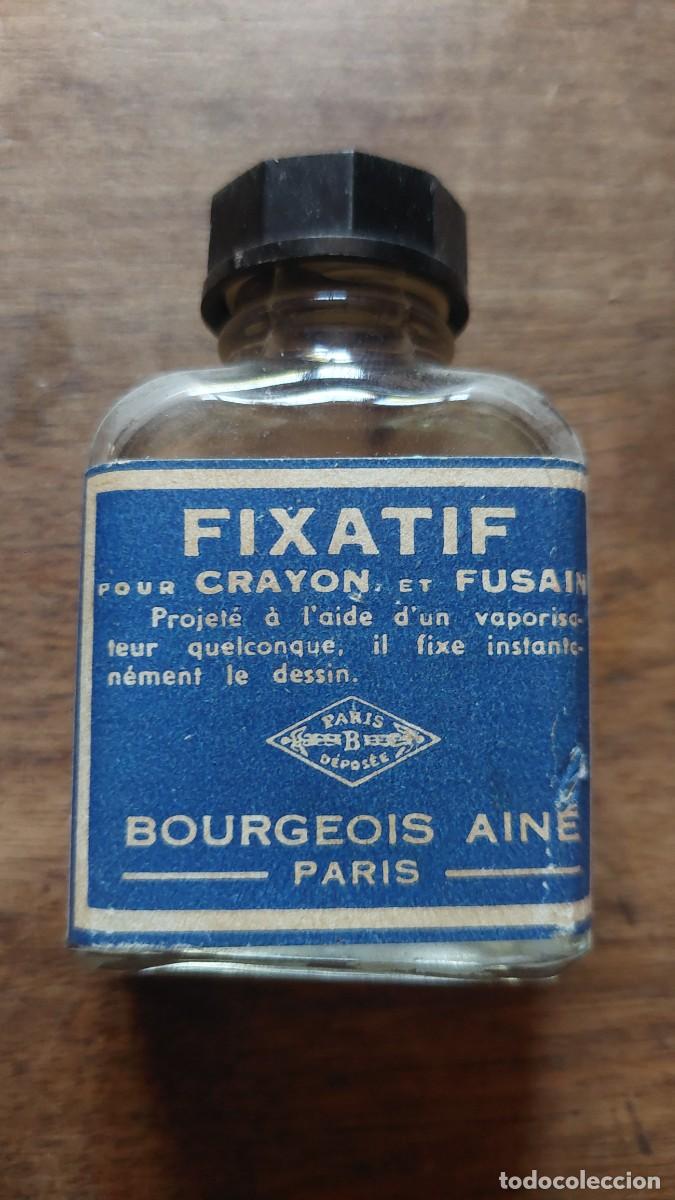 Botellas antiguas: Frasco de limpiador de lapiz
