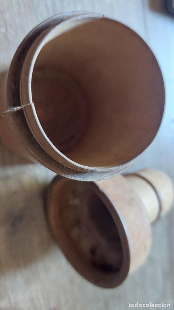 Botellas antiguas: Frasco de madera de boj - Foto 3