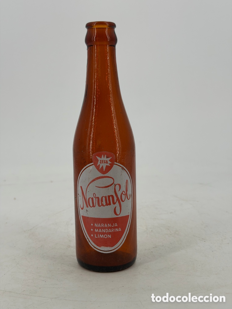 Botellas antiguas: Antigua Botella Naransol - Foto 2
