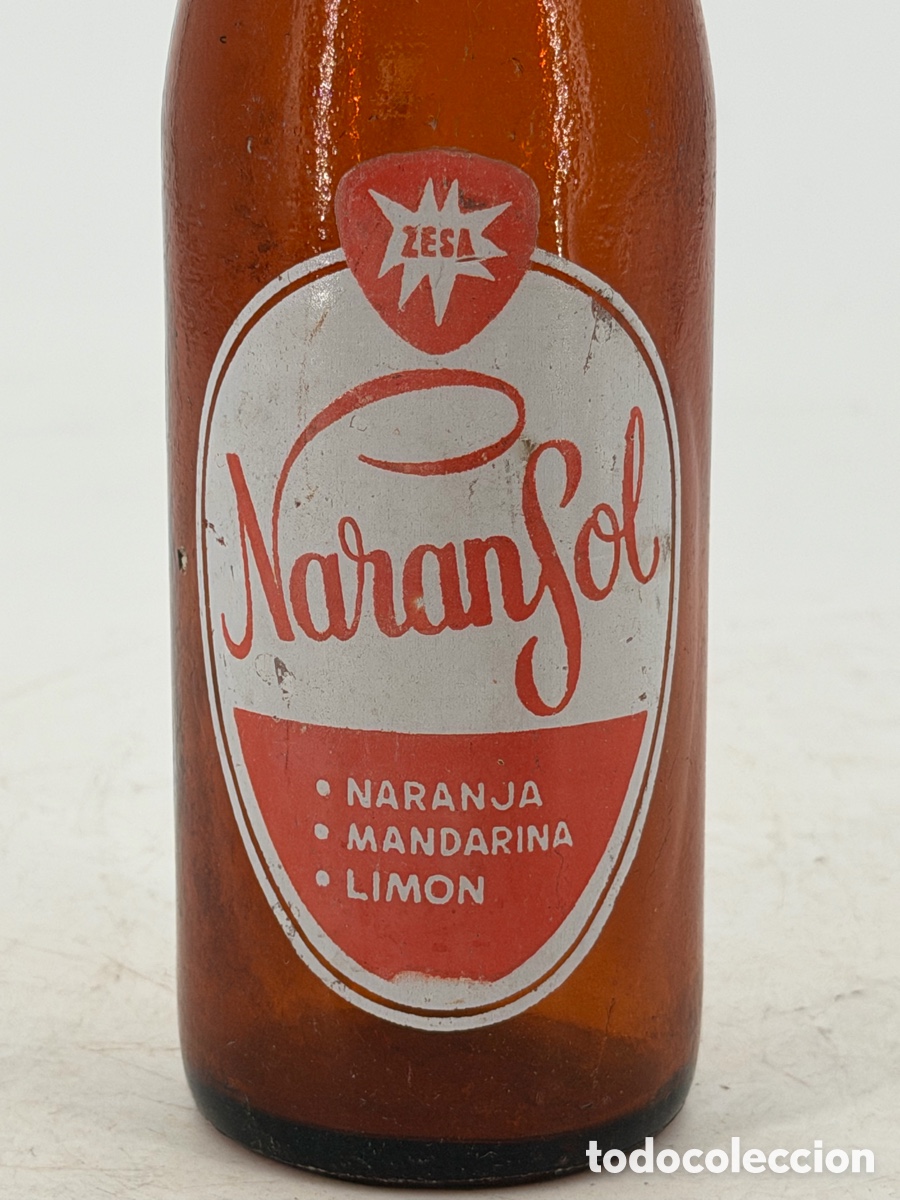 Botellas antiguas: Antigua Botella Naransol - Foto 3