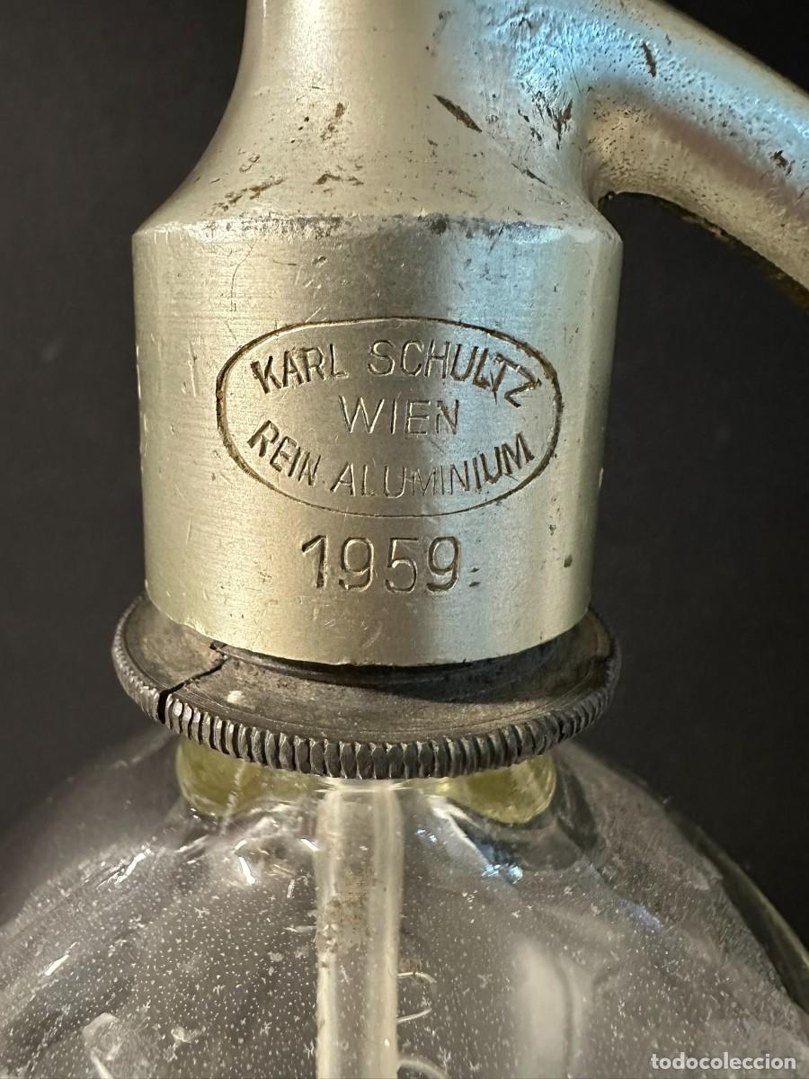 Botellas antiguas: Antiguo sif&oacute;n Karl Schultz Viena 1959