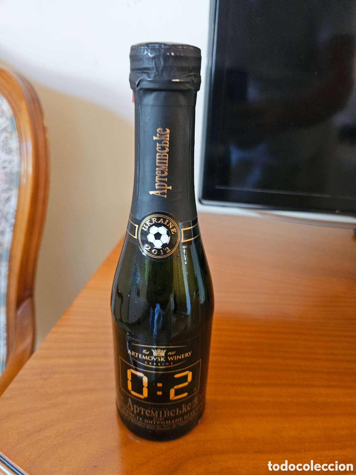 Botellas antiguas: Botella vino espumoso eurocopa 2012