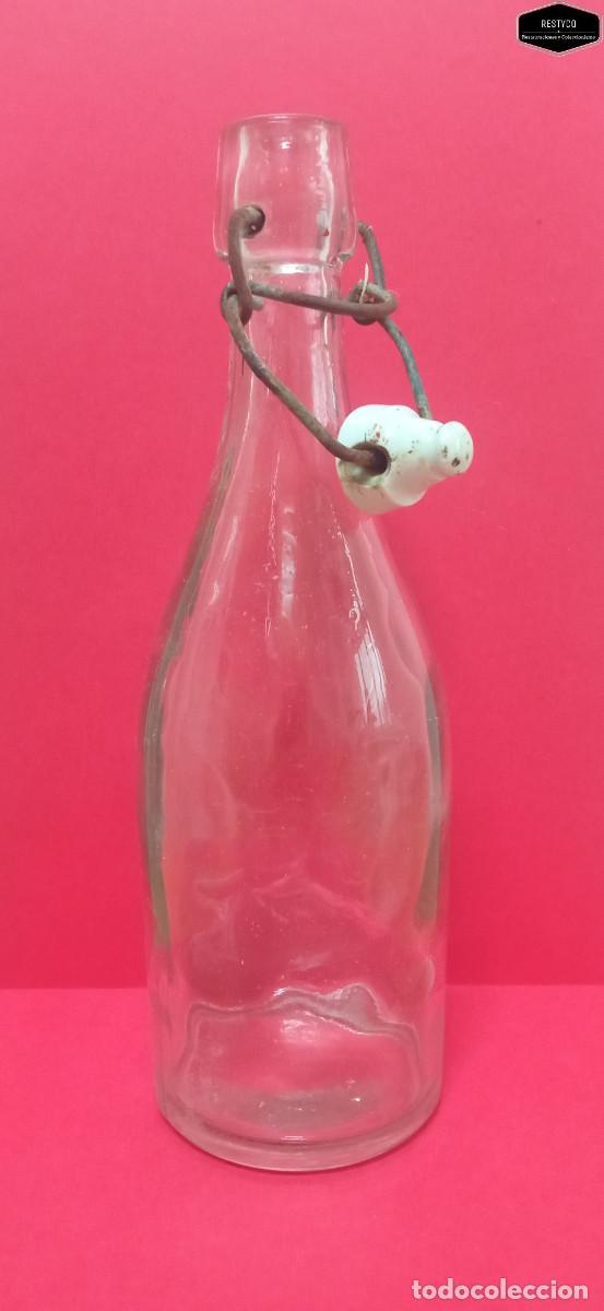 Botellas antiguas: Botella Cristal - Tipo Gaseosa Transl&uacute;cida