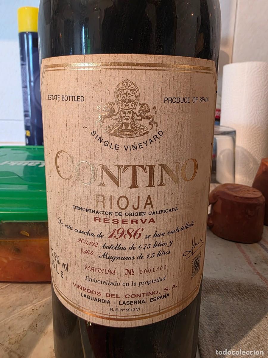 Botellas antiguas: Botella Vino Contino Rioja 1986