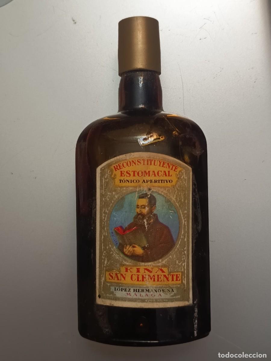 Botellas antiguas: Botella peque&ntilde;a Kina San Clemente