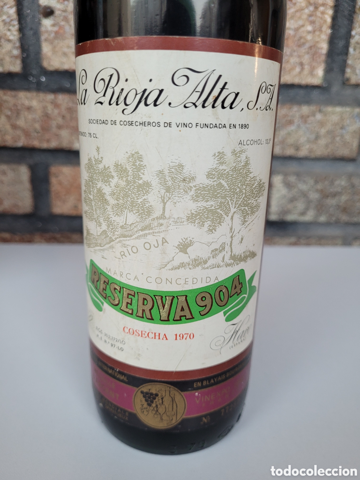 Botellas antiguas: la rioja alta reserva 904 cosecha 1970