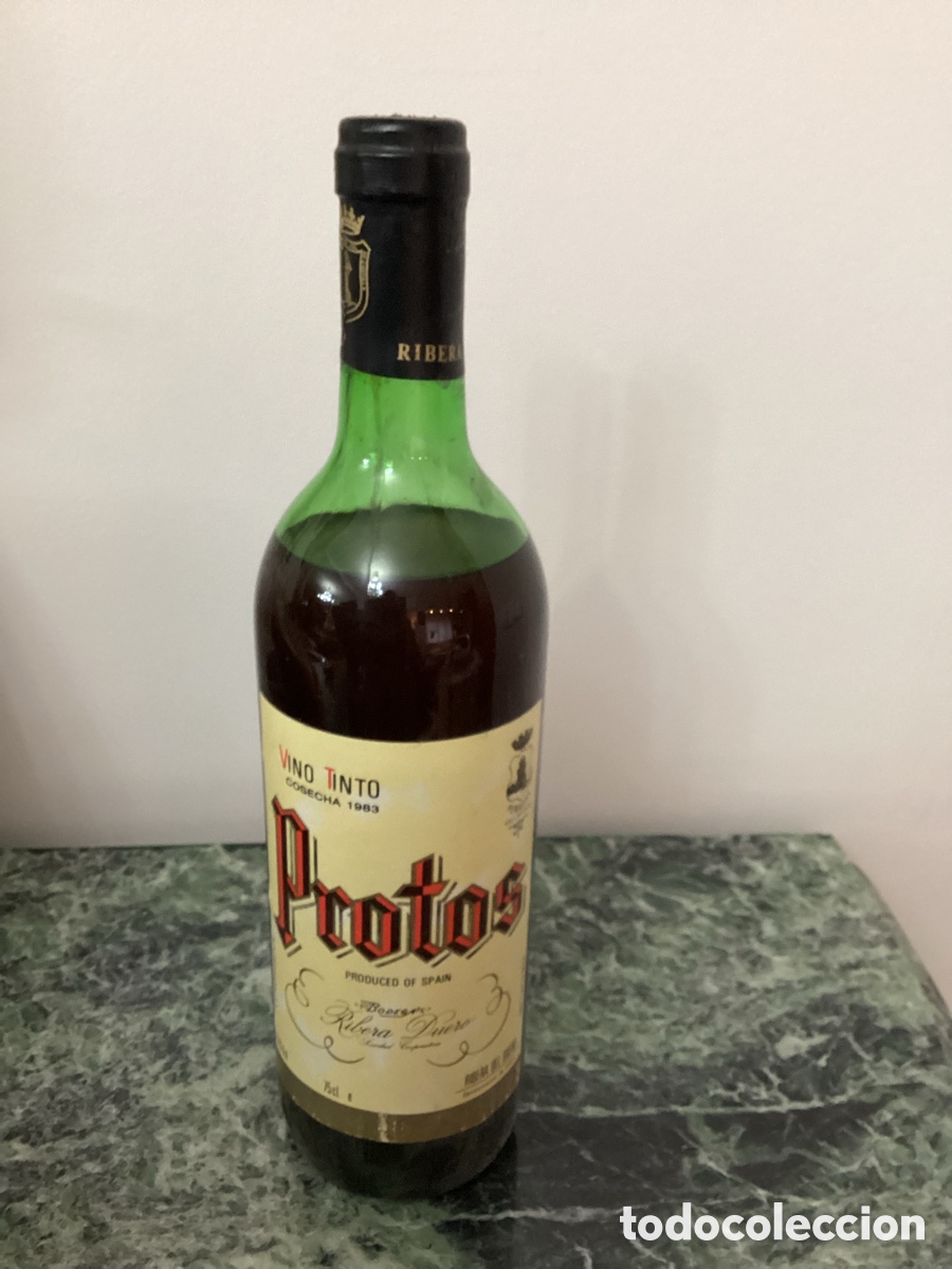 Botellas antiguas: Botella vino Protos gran reserva de 1983