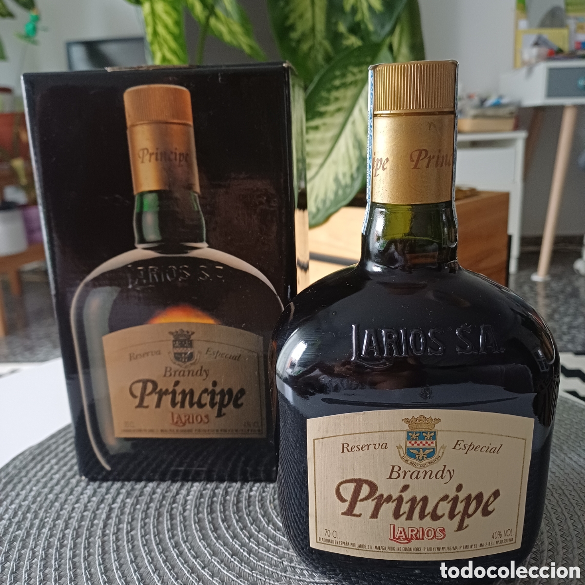 Botellas antiguas: Botella Brandy Pr&iacute;ncipe Larios Reserva Especial 70cl (A&ntilde;os 80)-Nueva, Precintada y con Caja Original