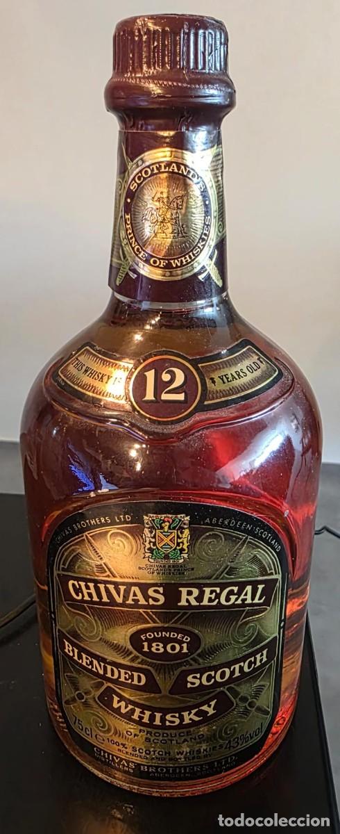 Botellas antiguas: Botella antigua Chivas Regal 12 Years Old &ndash; 75 cl 43% &ndash; whisky escoc&eacute;s vintage precintado