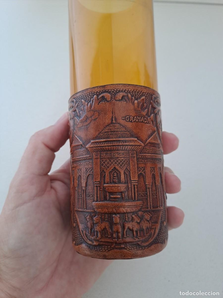 Botellas antiguas: Botella y Vaso Decorados Granada - Foto 6