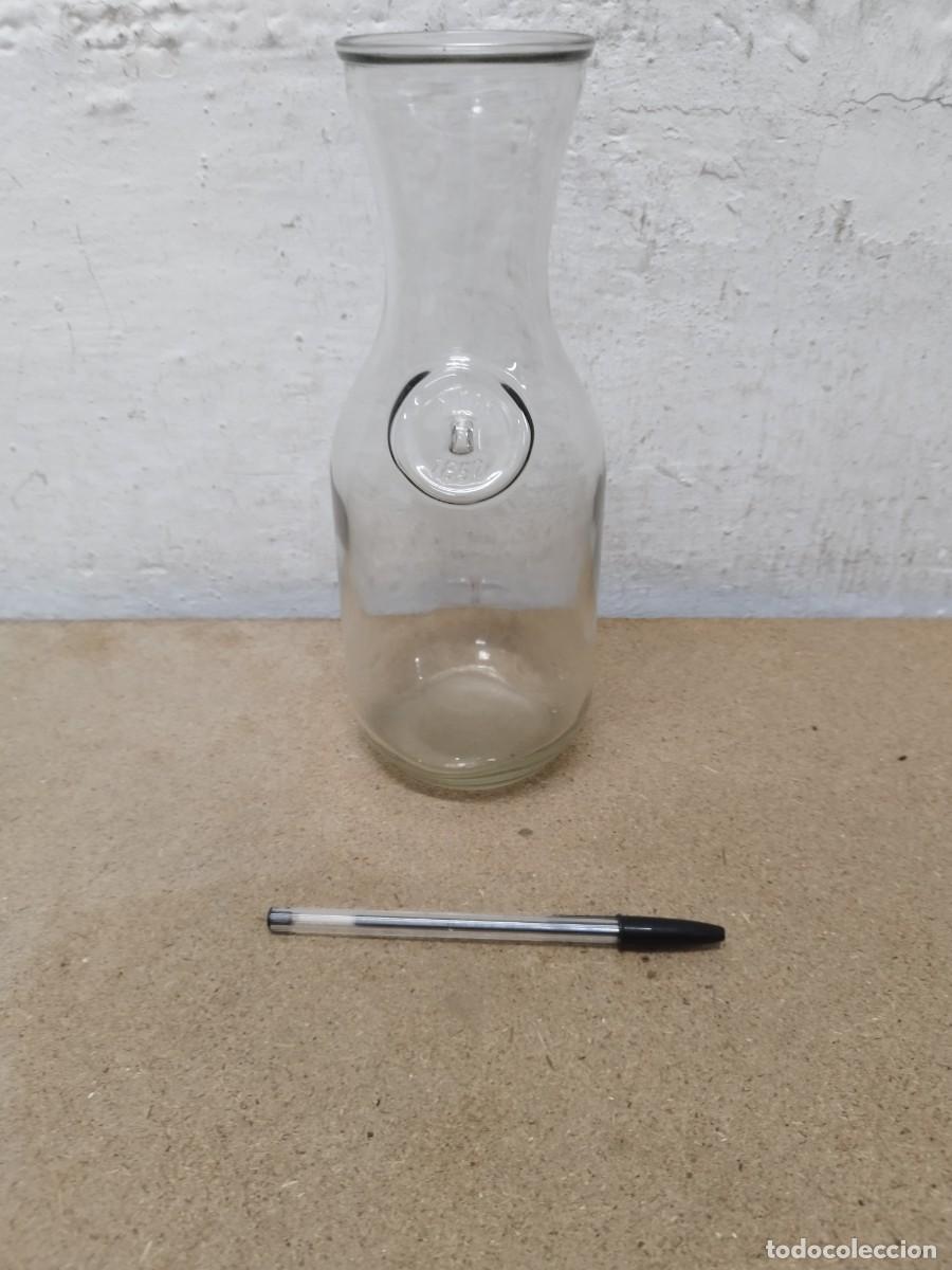 Botellas antiguas: Jarra o decantador de vidrio transparente de estilo vintage, posiblemente Paul Masson Since 1852.