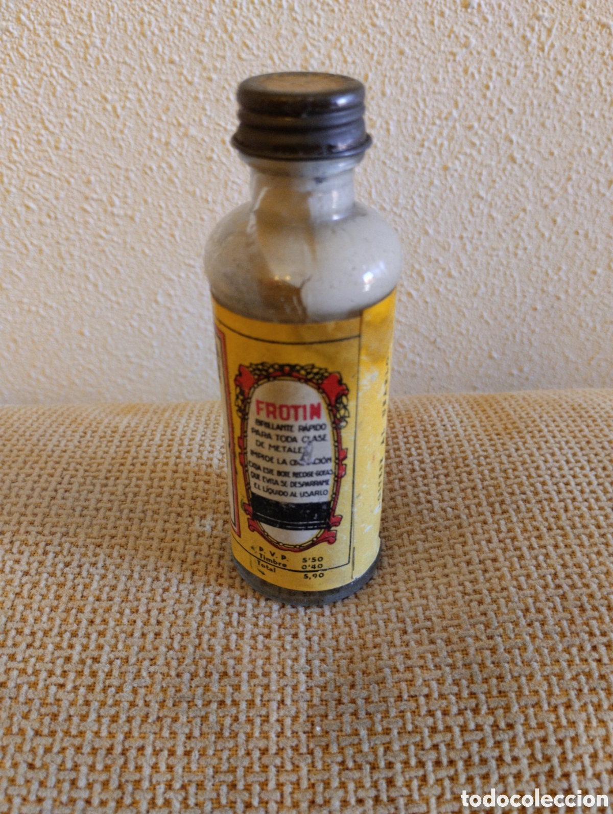 Botellas antiguas: Botella miniatura Frotin - Foto 2