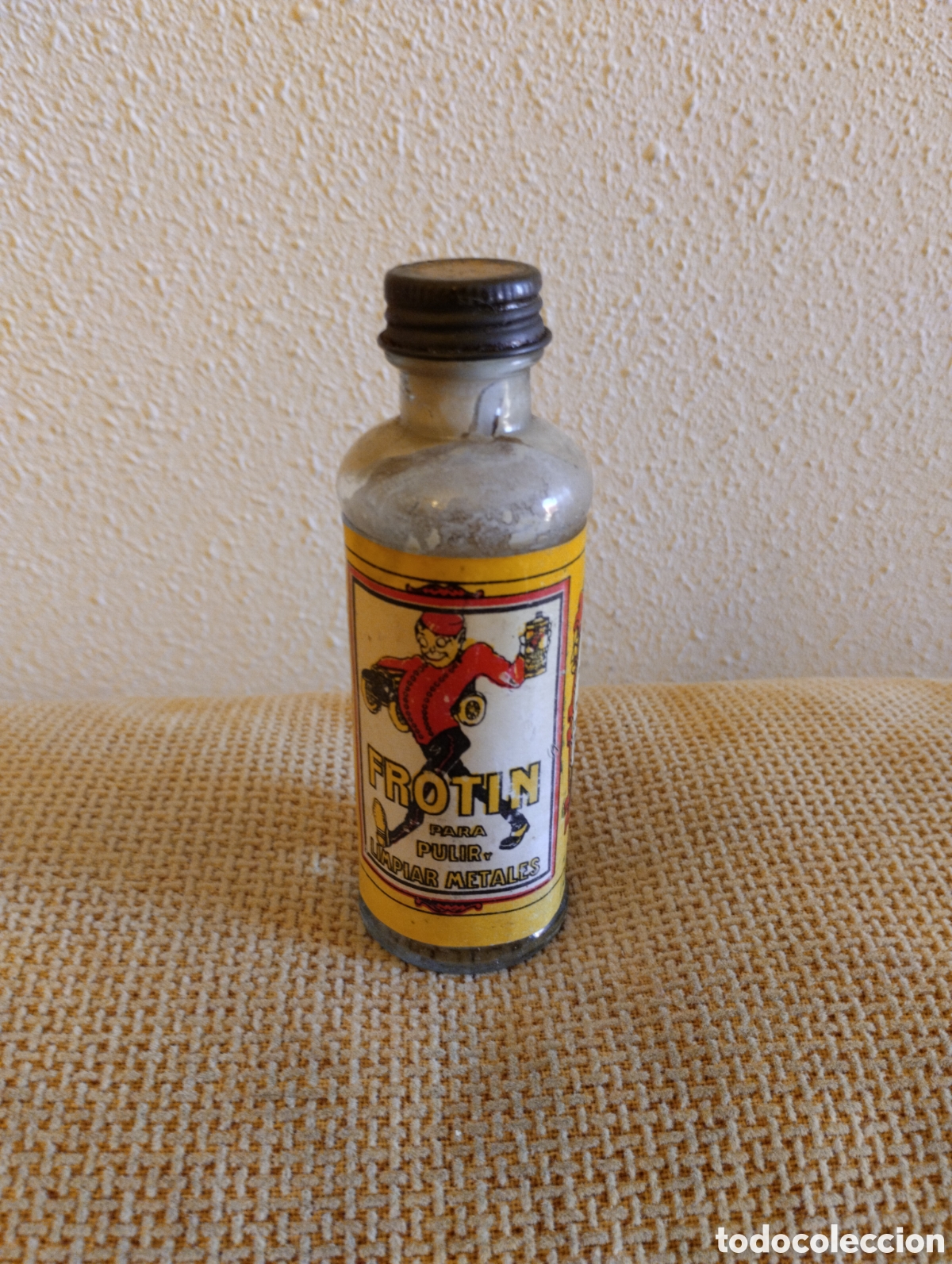 Botellas antiguas: Botella miniatura Frotin