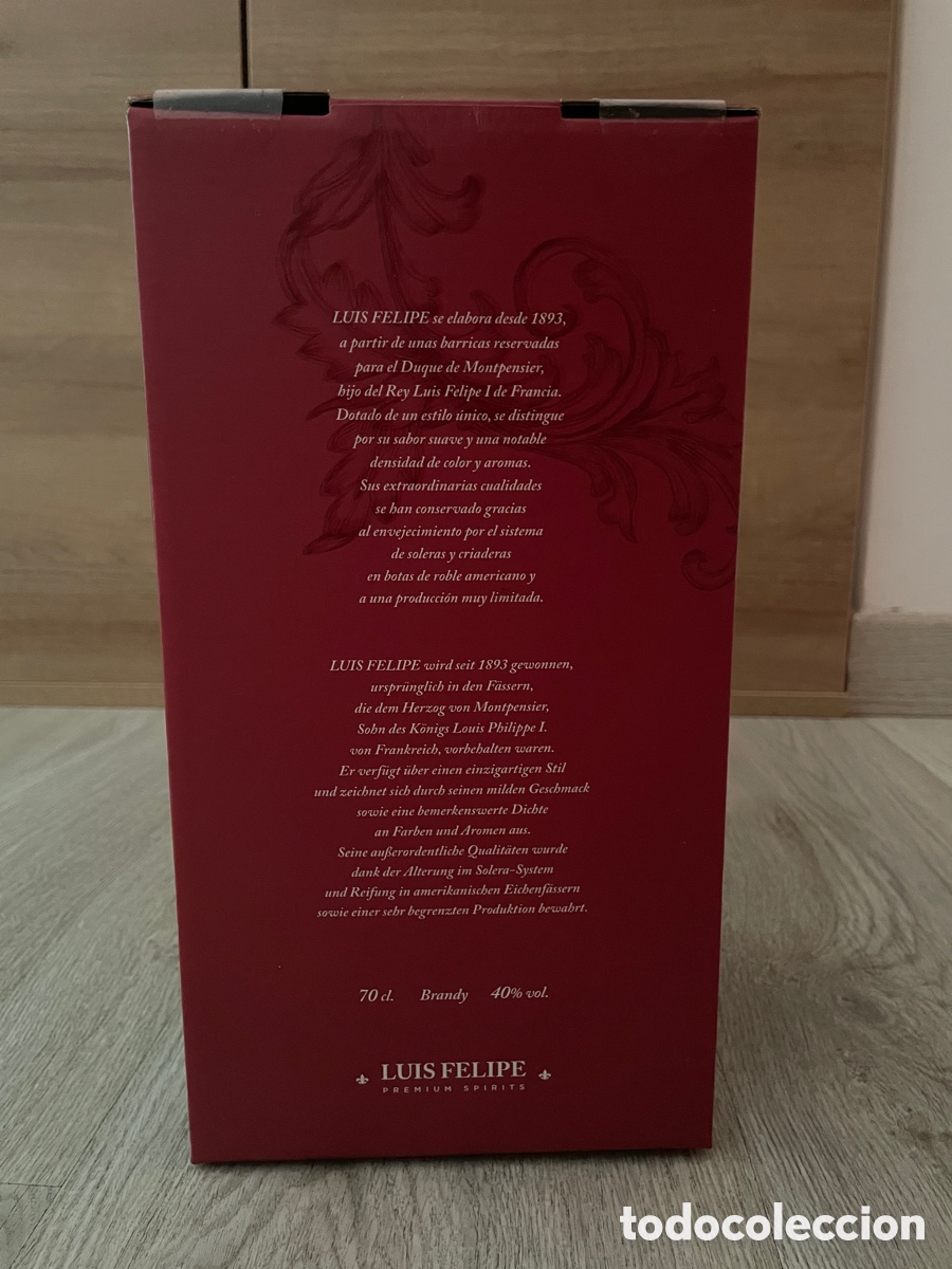 Botellas antiguas: Brandy Luis Felipe. Premium Spirits - Foto 2