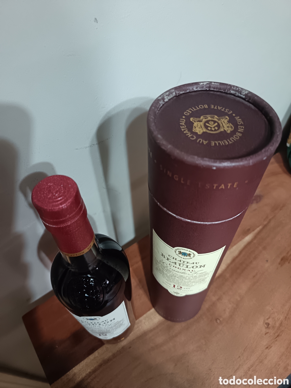 Botellas antiguas: Co&ntilde;ac Ch&acirc;teau de Beaulon 12 a&ntilde;os - Foto 6