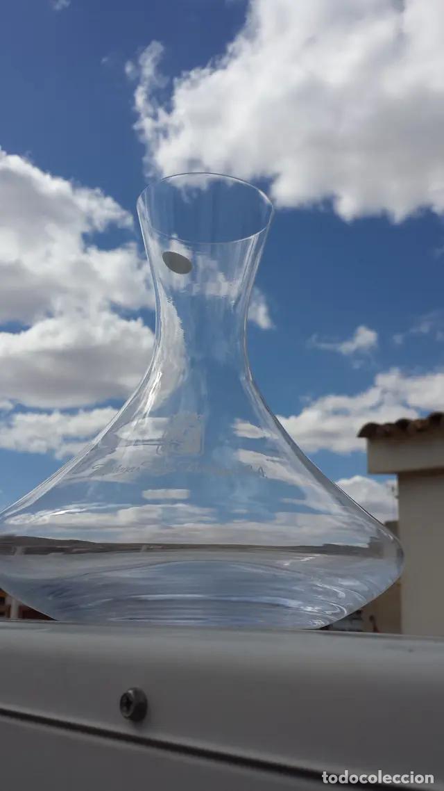 Botellas antiguas: DECANTADOR VINO de cristal de Bohemia