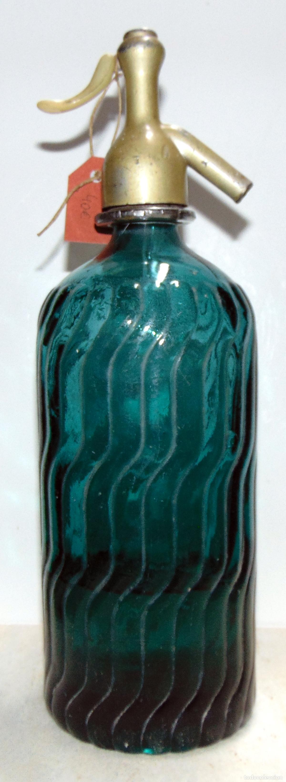 Botellas antiguas: SIFON EN RELIEVE MODERNISTA - Foto 2