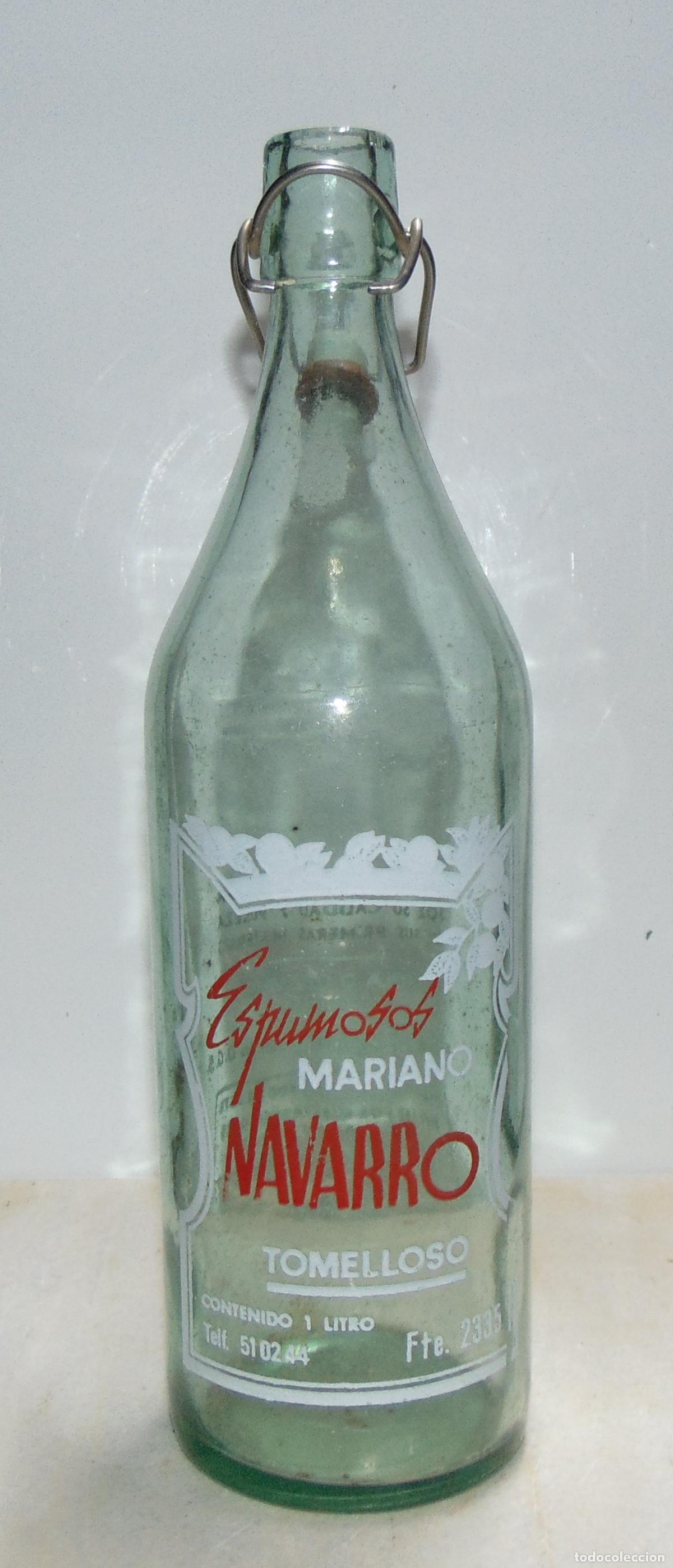Botellas antiguas: BOTELLA GASEOSA NAVARRO TOMELLOSO