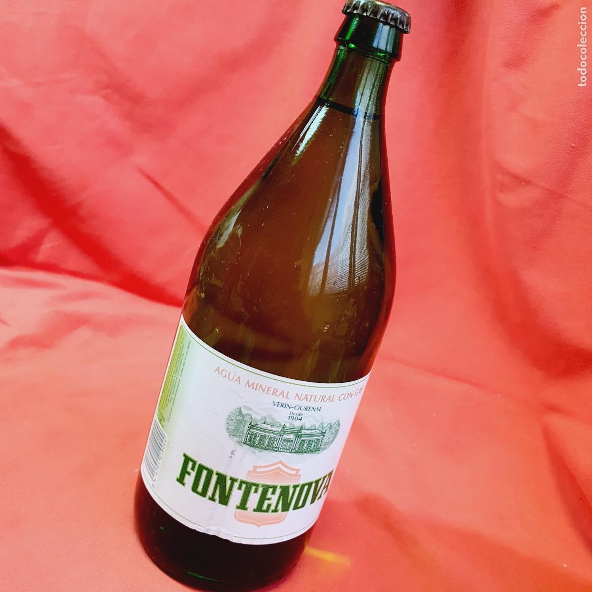 Antique bottles: BOTELLA-FONTENOVA-1 LITRO-LLENA-TAP&Oacute;N CON ALGO DE &Oacute;XIDO-VER FOTOGRAF&Iacute;AS-COLECCIONISTAS