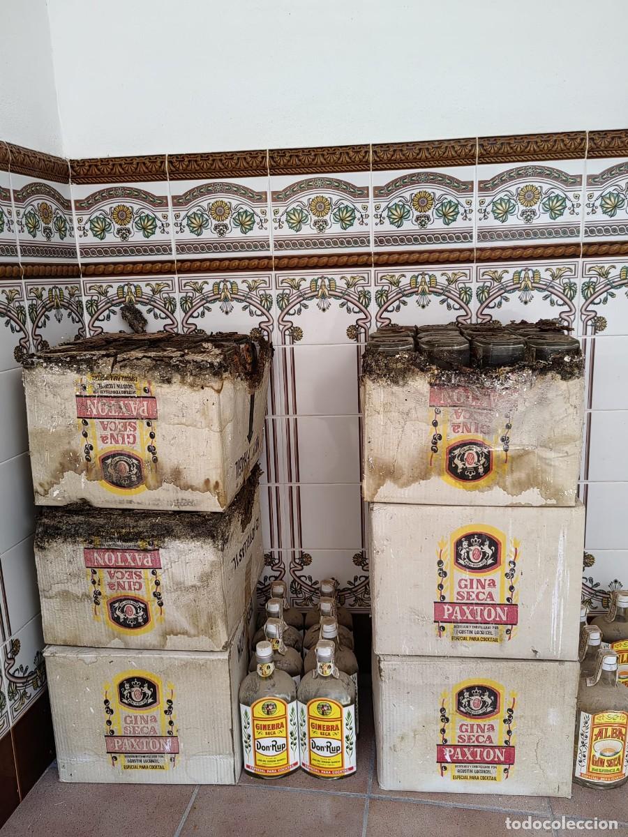 Botellas antiguas: Lote 85 botellas antiguas de ginebra espa&ntilde;ola precintadas