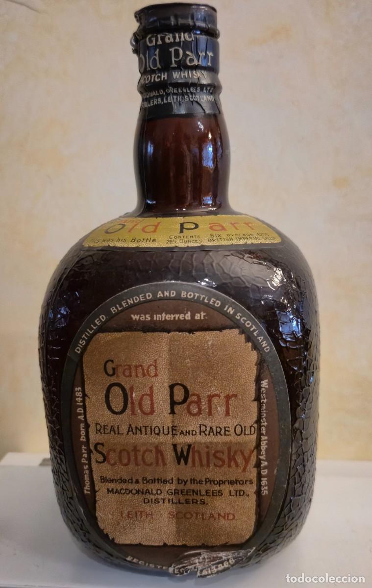 Botellas antiguas: Whisky Grand Old Parr Antigua botella a&ntilde;os 60