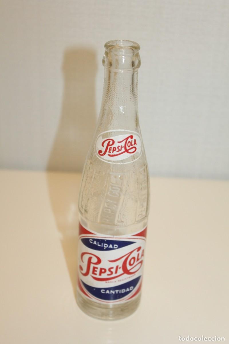 Botellas antiguas: 1 ANTIGUA BOTELLA PEPSI COLA - A&Ntilde;OS 50/60