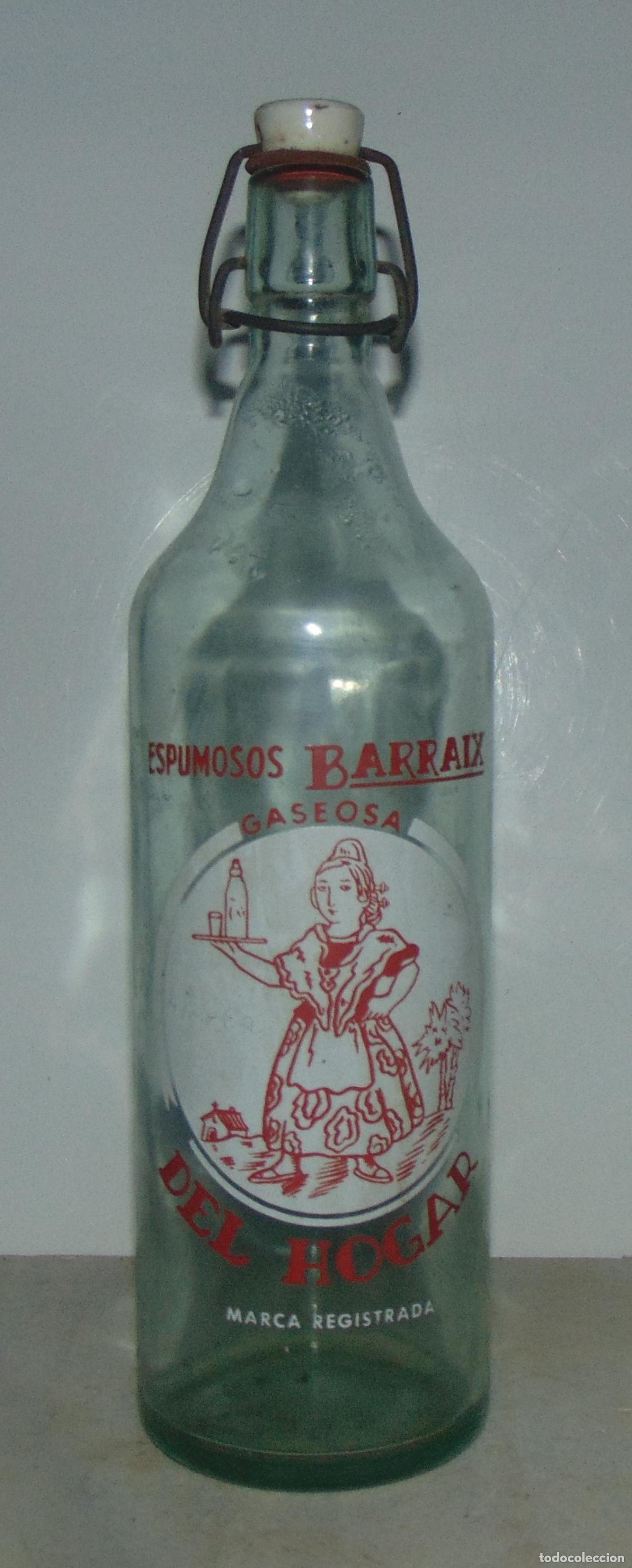 Botellas antiguas: ESPUMOSO BARRAIX DEL HOGAR, 1L, VALENCIA