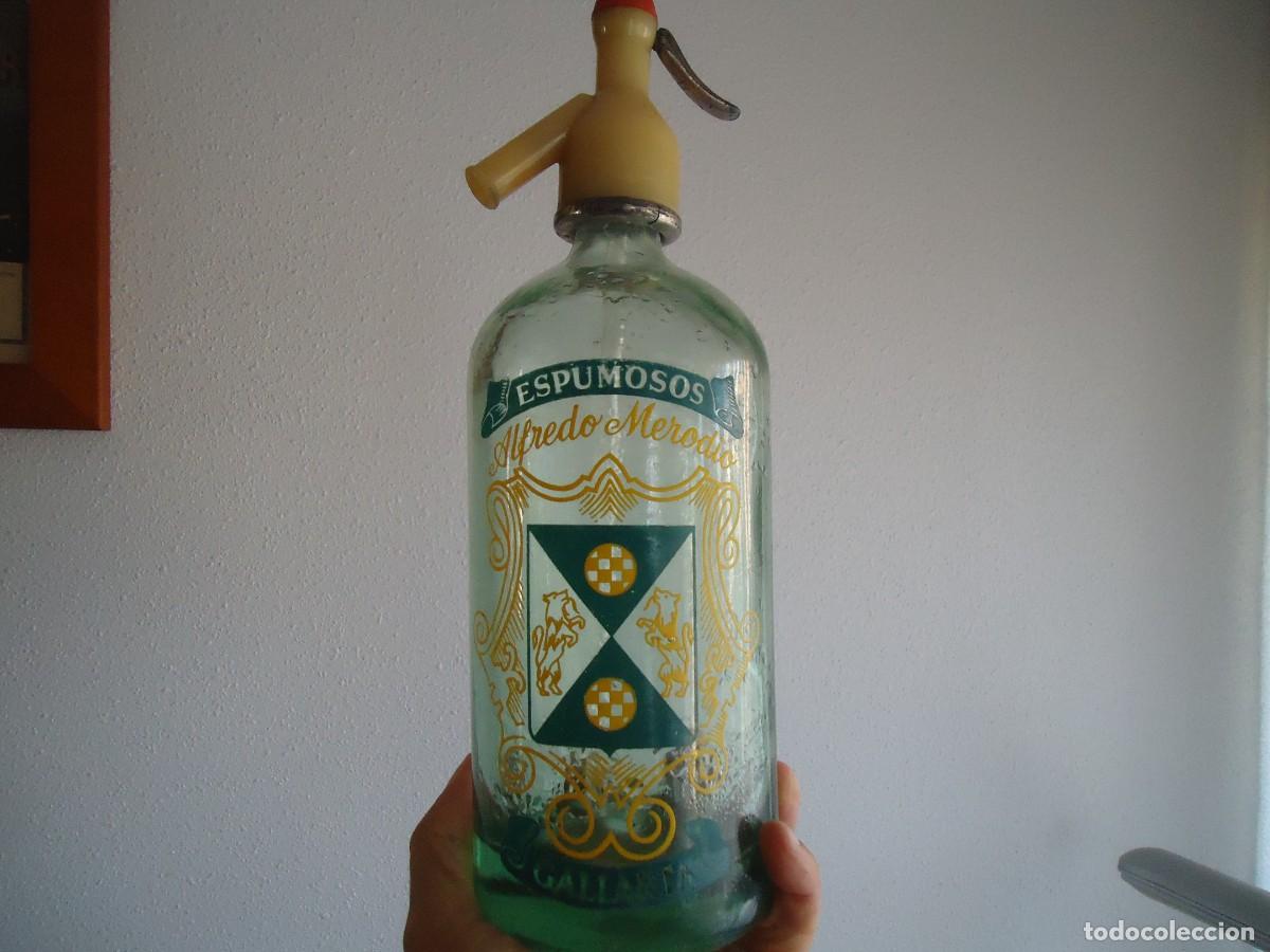 Botellas antiguas: sifon seltz gallarta bilbao minera abanto ciervana vizcaya botella espumosos merodio bilbaina vasca