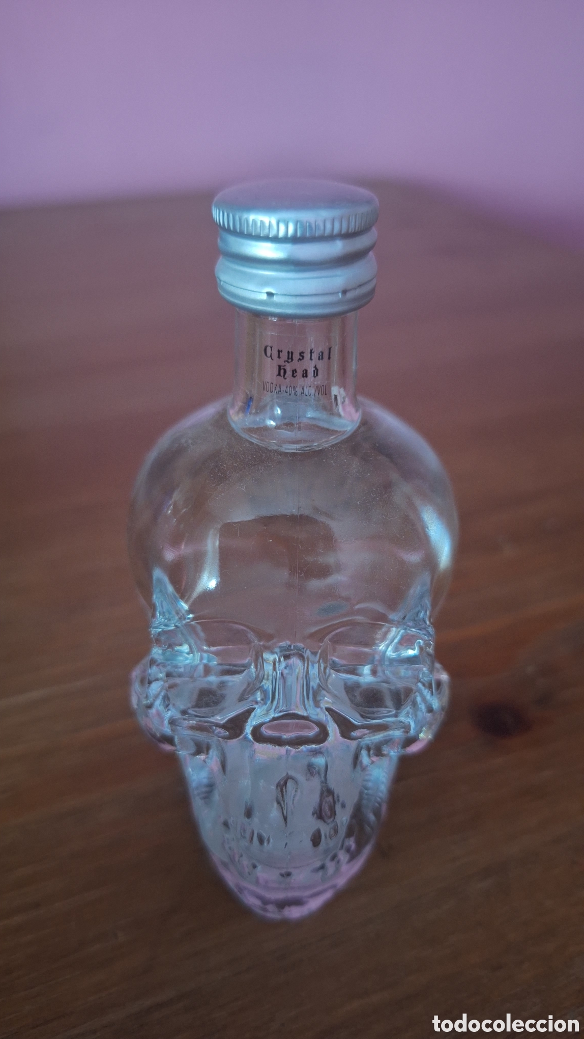 Botellas antiguas: Miniatura de Cristal Head. - Foto 1