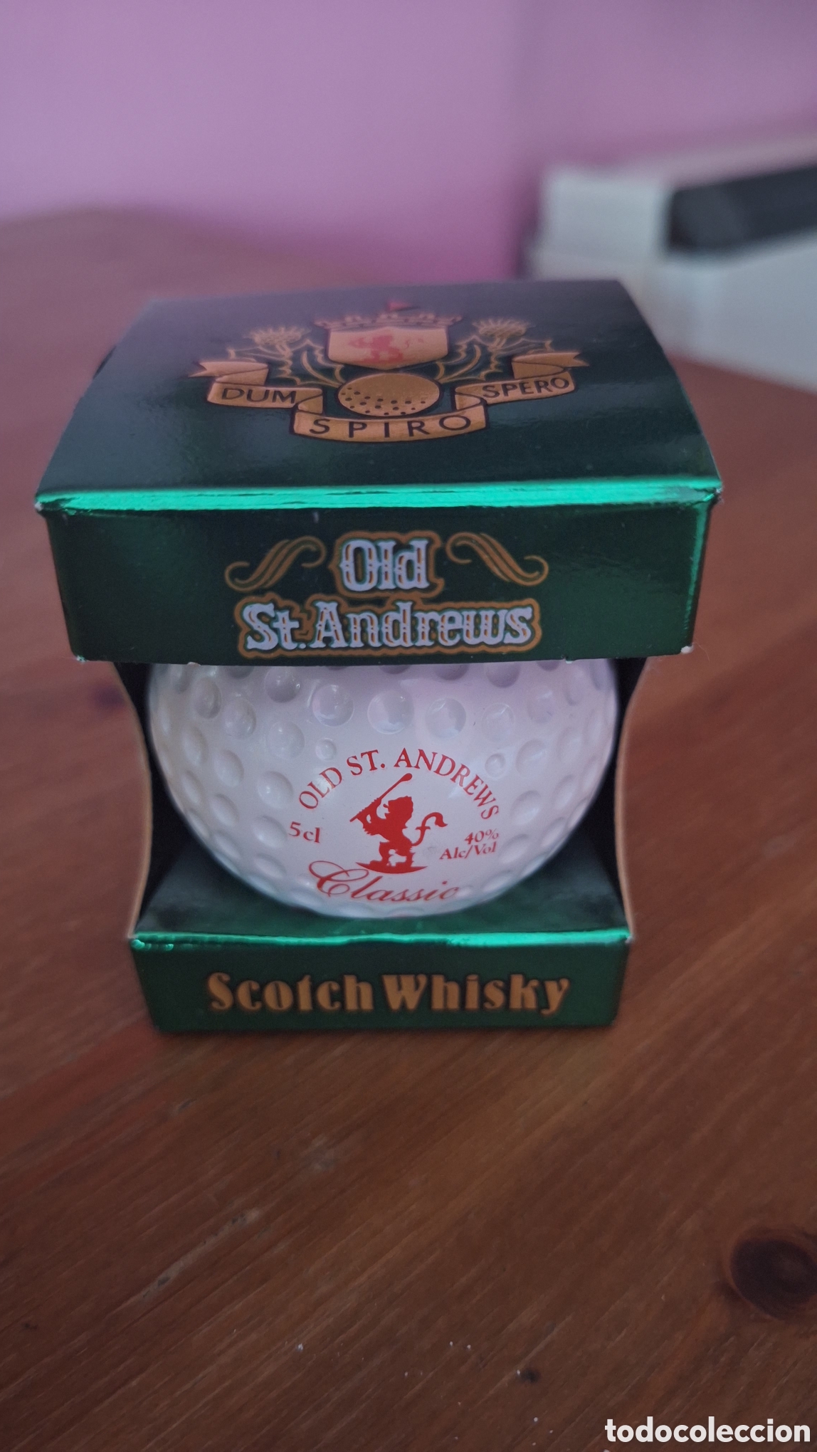Botellas antiguas: Miniatura de Whisky Old st andreus
