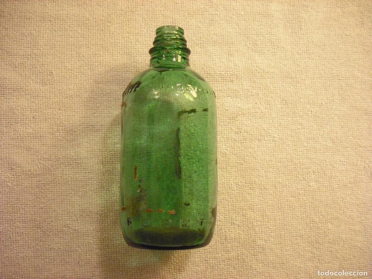 Bouteilles anciennes: BOTELLA DE AGUA OXIGENADA FORET , 14 CM . LETRAS EN RELIEVE