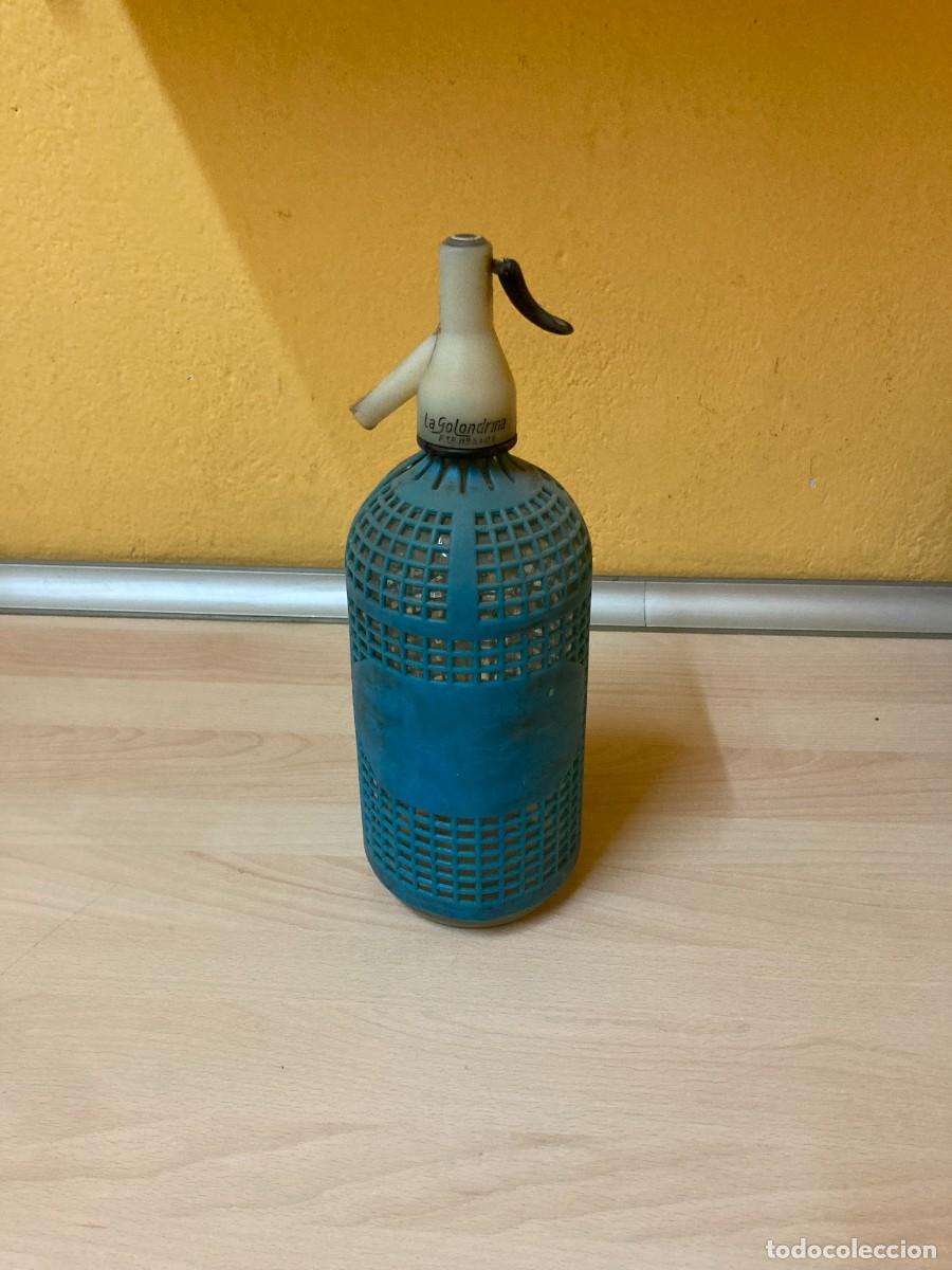 Botellas antiguas: Sif&oacute;n antiguo La Golondrina