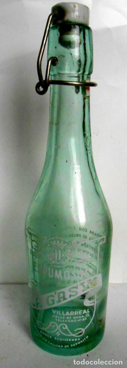 Botellas antiguas: Botell&iacute;n de gaseosa Espumosos La Gasvi