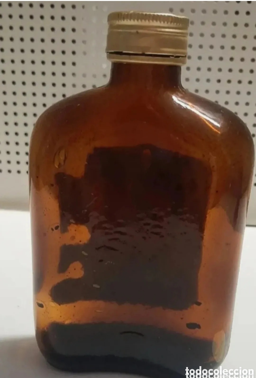 Botellas antiguas: petaca licor turco vac&iacute;a - Foto 2
