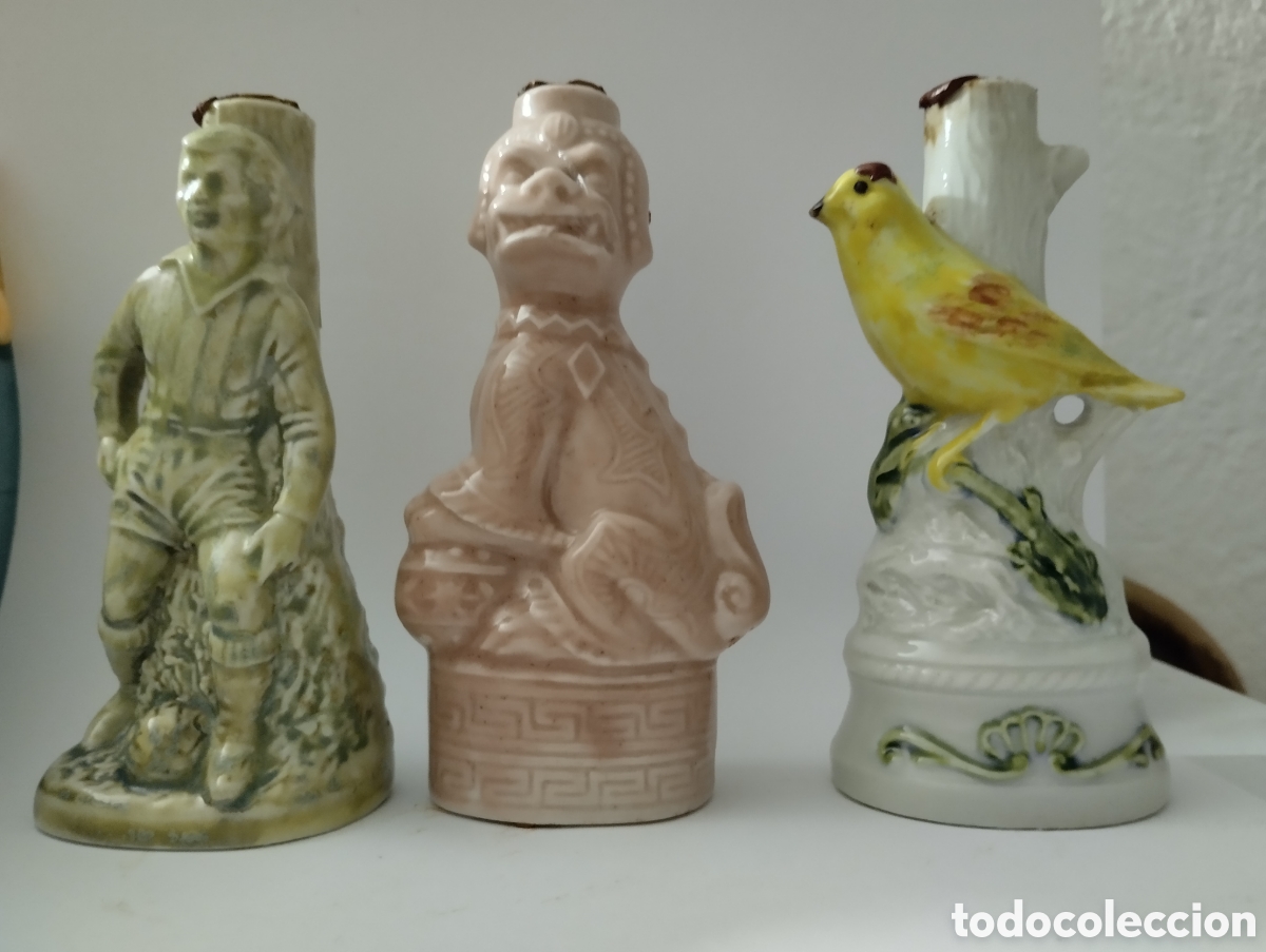 Botellas antiguas: 14 Botellitas cer&aacute;micas italianas - Foto 3