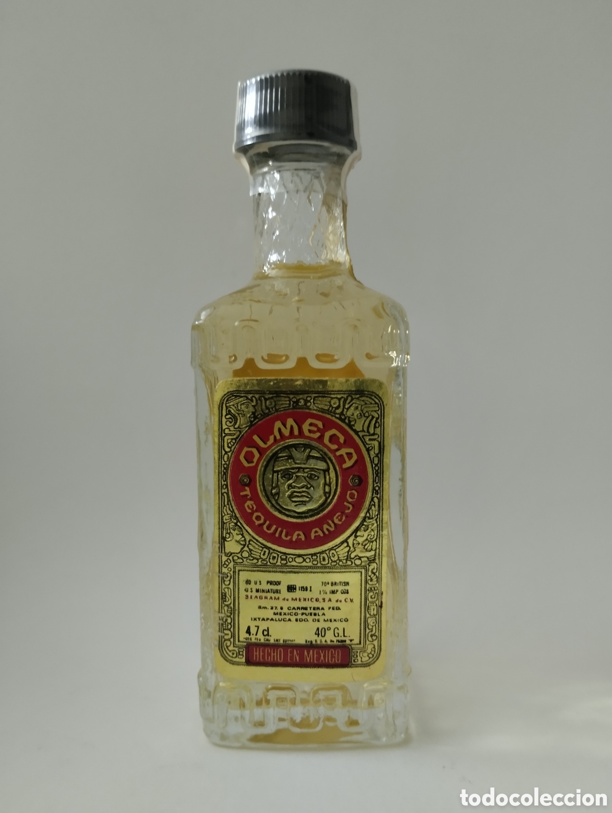 Botellas antiguas: Botellita tequila Almeca - Foto 1