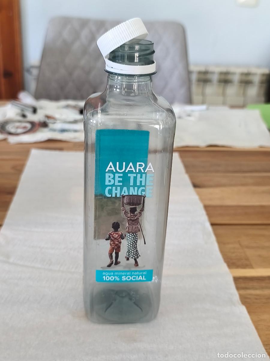 Botellas antiguas: BOTELLA PL&Aacute;STICO VAC&Iacute;A - AGUA MINERAL AUARA - Empresa Social