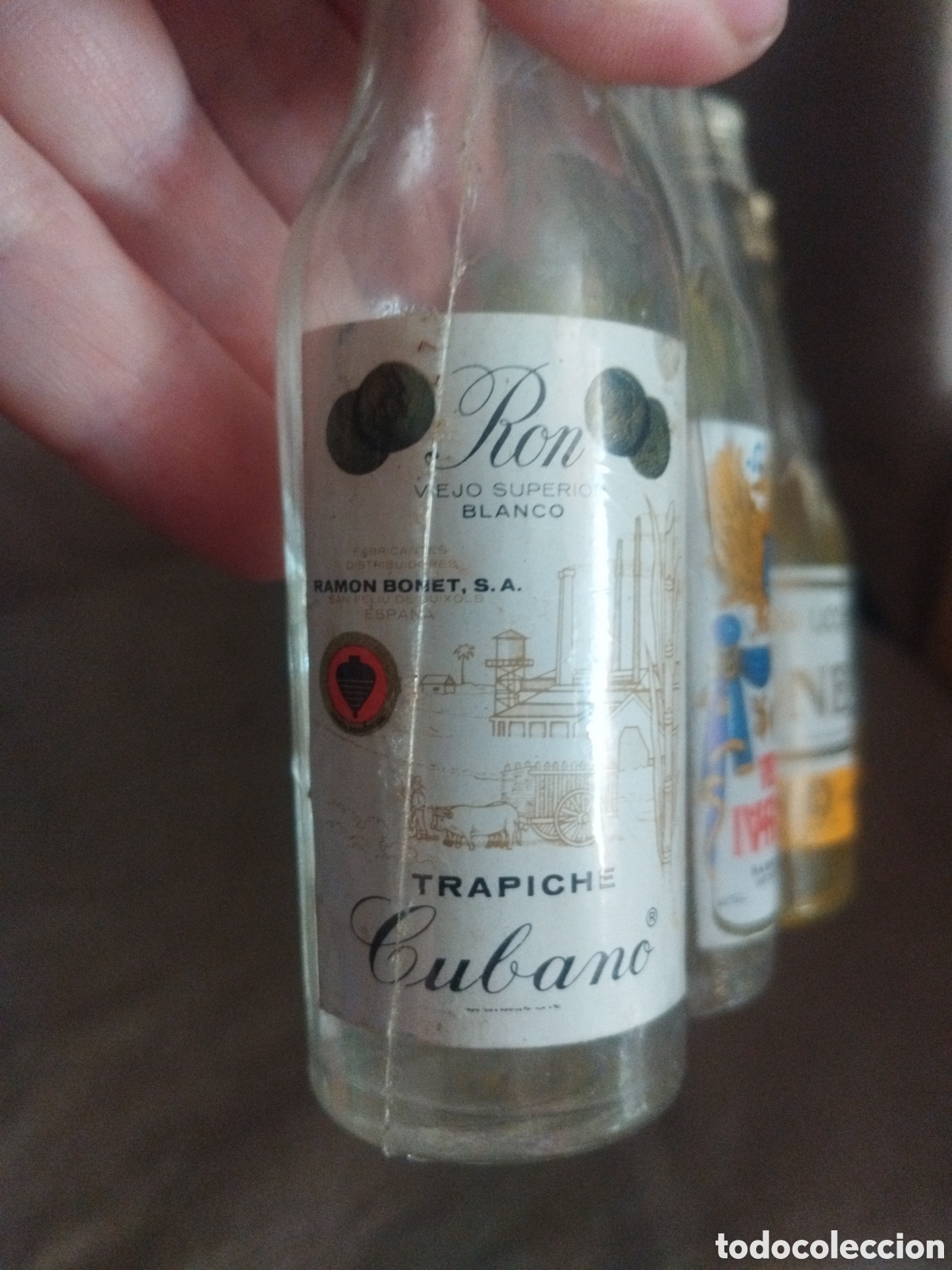 Botellas antiguas: Juego botellines bonet - Foto 3