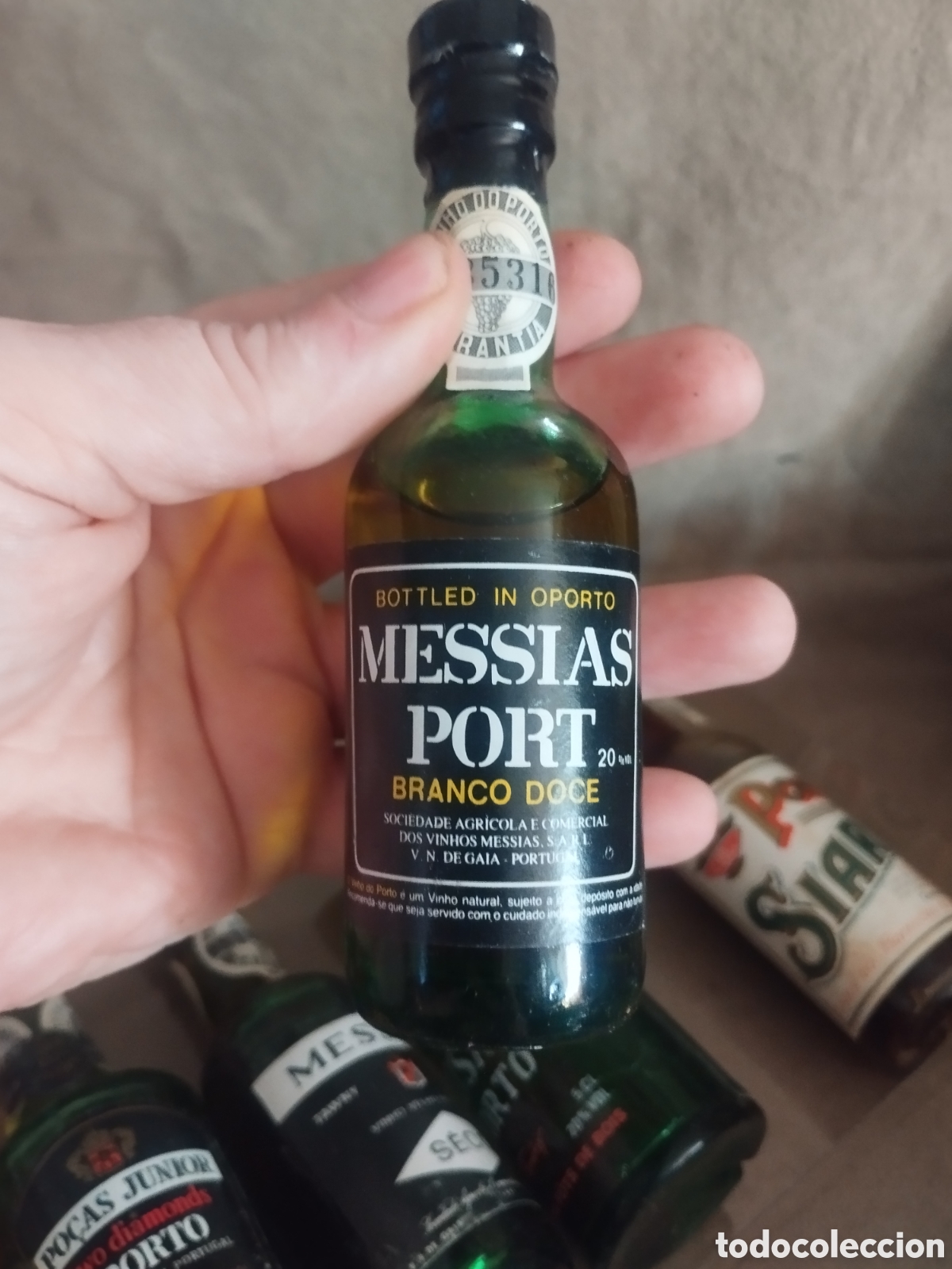Botellas antiguas: Juego botellines barrocao - Foto 6