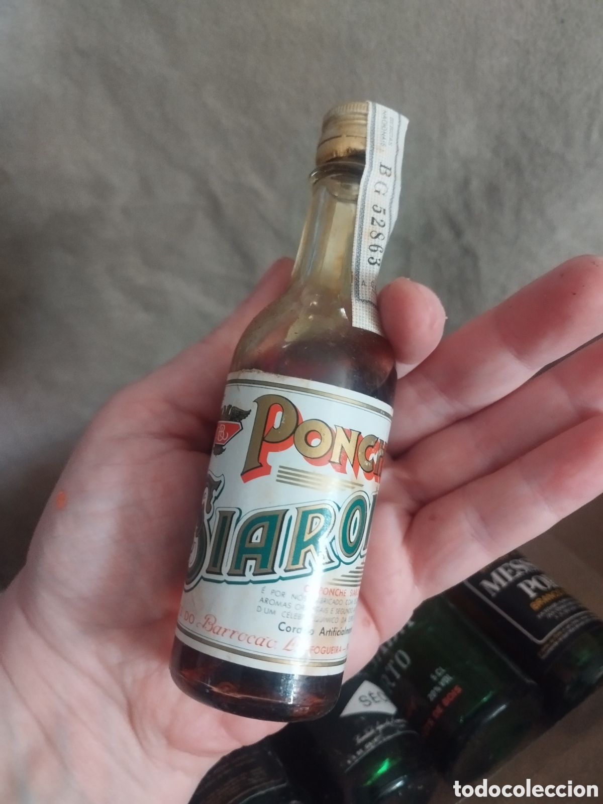 Botellas antiguas: Juego botellines barrocao - Foto 7