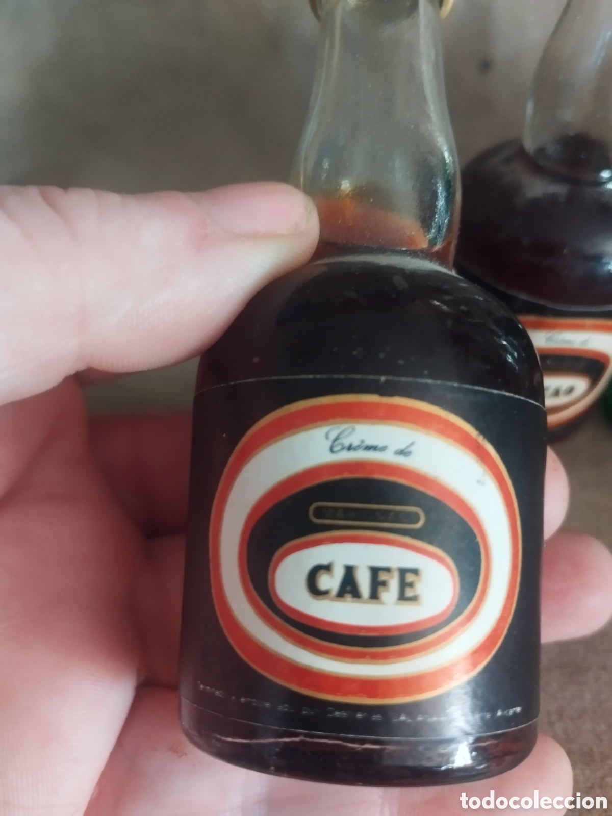 Botellas antiguas: Juego cinco botellines galiana - Foto 3