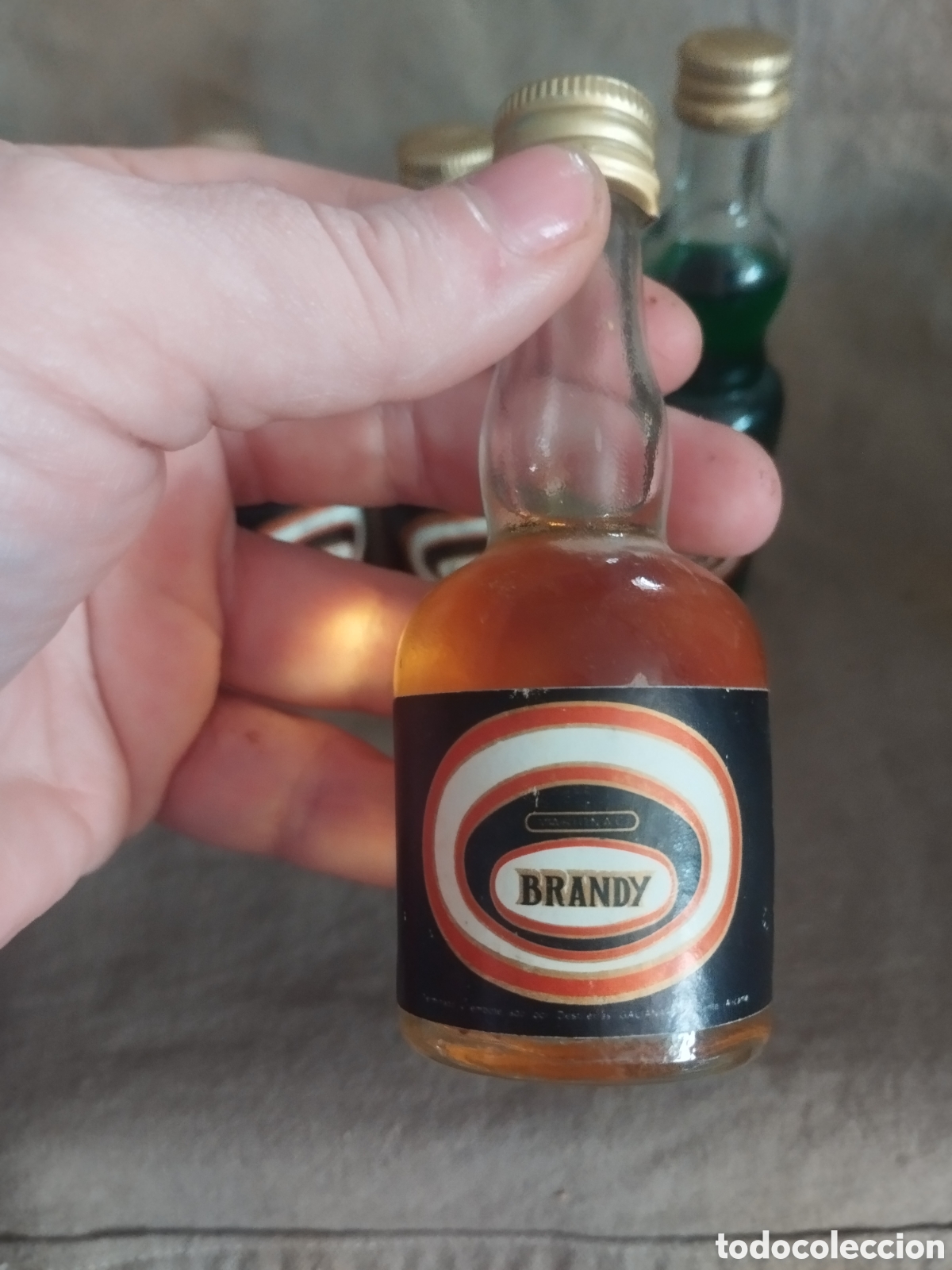 Botellas antiguas: Juego cinco botellines galiana - Foto 6